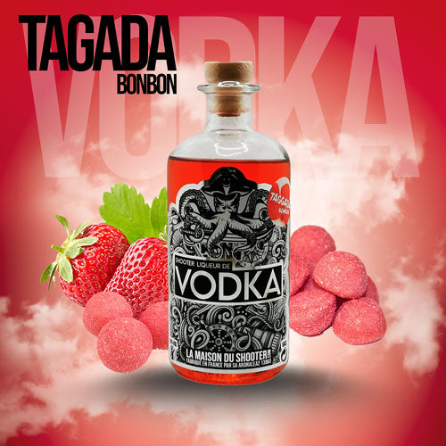 Bouteille vodka shooter Fraise tagada 🇨🇵
