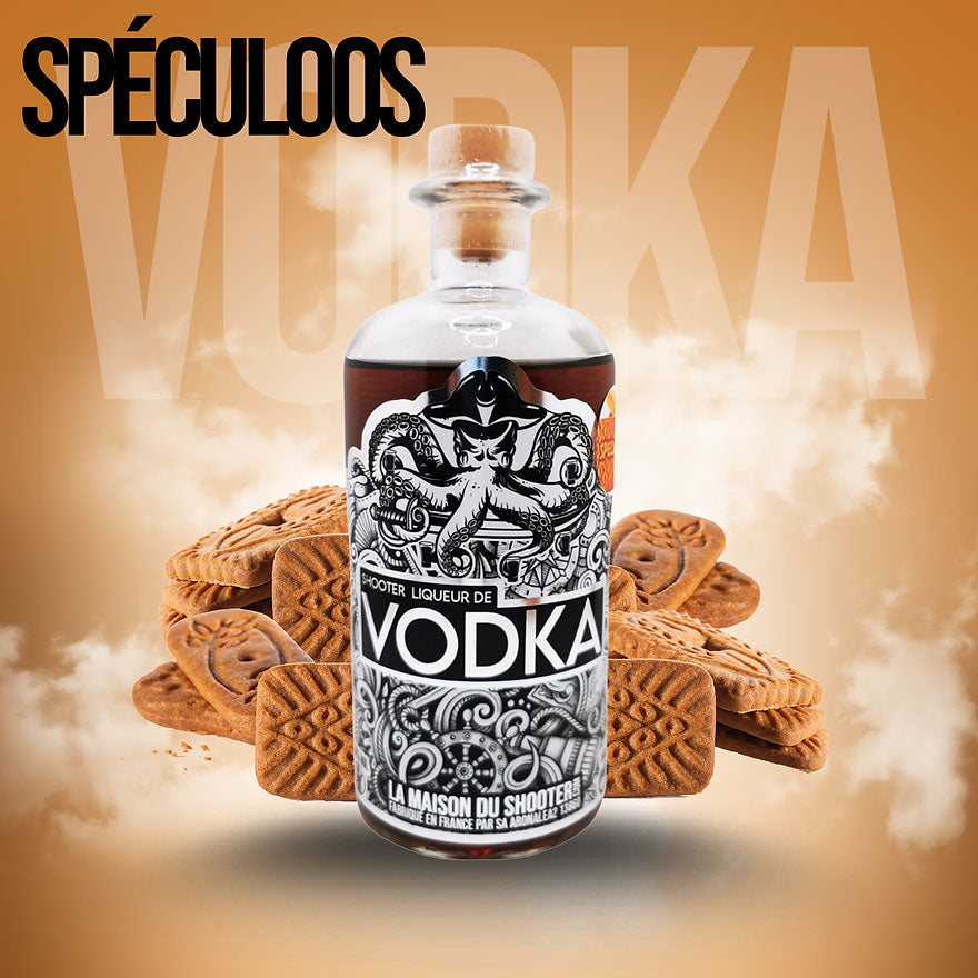 Bouteille vodka shooter Spéculoos 🇨🇵