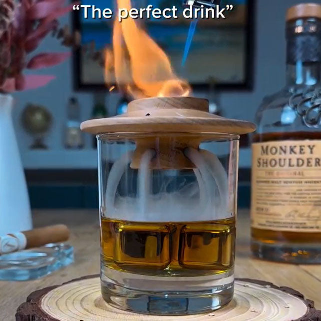 Kit fumoir à whisky rhum cocktails